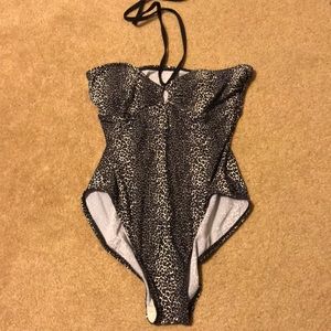 Animal print bathing suit